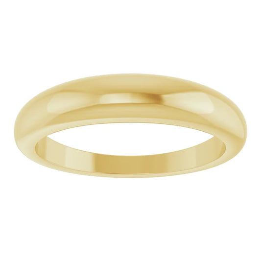 14K Yellow Gold Gold petite Dome Ring 