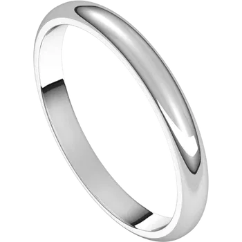 Women wedding band 14K White Gold