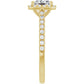 Jordan’s Radiant Halo Princess Ring
