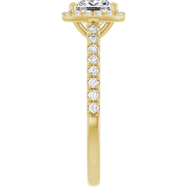 Jordan’s Radiant Halo Princess Ring