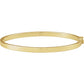 gold Hinged Bangle Bracelet 
