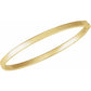 Side view for Hinged Bangle Bracelet 