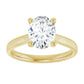 2 CT Oval Solitaire Diamond Engagement Ring 