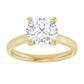 2 CT Round Diamond Solaire Engagement Ring 