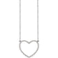 14K Gold Natural Diamond Heart Necklace