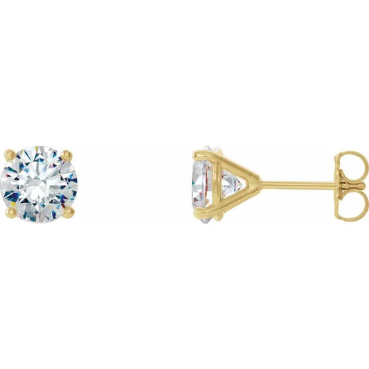 1/2 CTW Martini Style Diamond Stud Earrings 