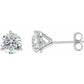 3 Prong Diamond Stud Earrings