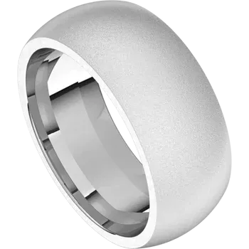 men silver ring, men ring matte finish side pic