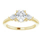 Oval Elegance, 1 CTW Three-Stone Diamond Engagement Ring