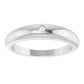 White Gold or platinum Natural Diamond Petite Dome Ring