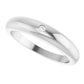 Side picture for Natural Diamond Petite Dome Ring
