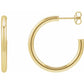 25 MM Tube Hoop Earrings 