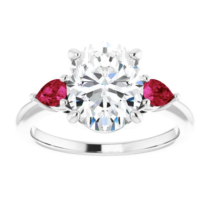 Ruby Embrace Oval Ring