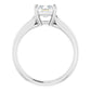 1 CT Princess Cut Claw Prong Solitaire Engagement Ring For Women Set in white gold or platinum showing under gallery 