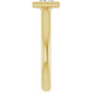 360 Video for Jordan’s Princess Bezel Solitaire Set in Yellow Gold showing shank from the side 