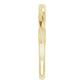 Picture for the shank of Yellow gold Twisted Stackable Ring