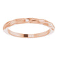 Rose Gold Twisted Stackable Ring