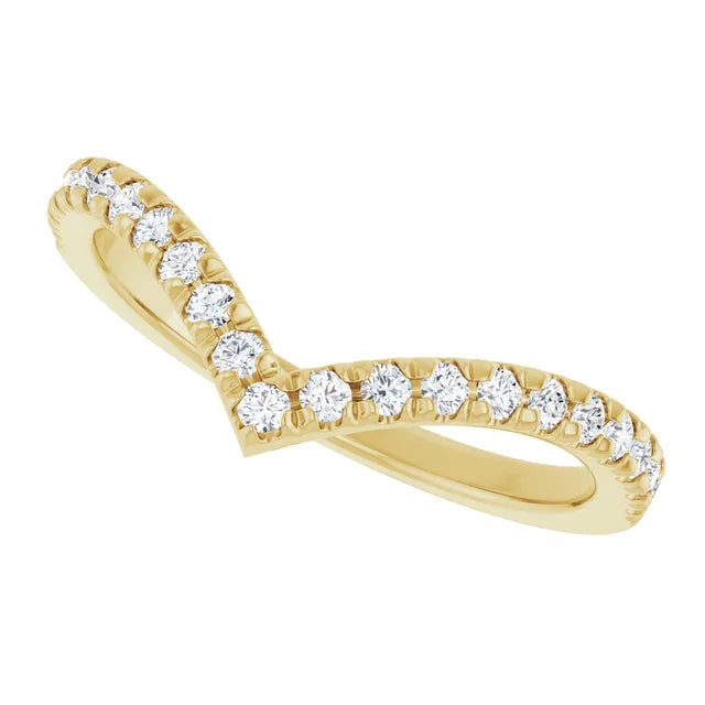 1/4 CTW Diamond ring Yellow Gold