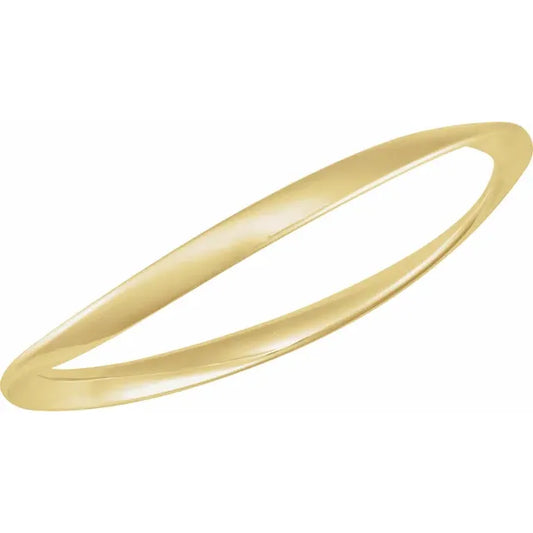  Wavy Bangle 7 1/2" Bracelet