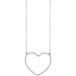 14K Gold Natural Diamond Heart Necklace