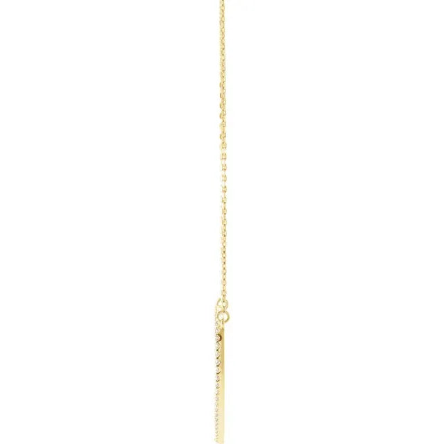 14K Gold Natural Diamond Heart Necklace