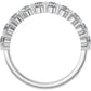 14K White Gold 1 CTW Natural Diamond Anniversary Band stand picture 