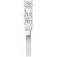 14K White Gold 1 CTW Natural Diamond Anniversary Band Side Picture