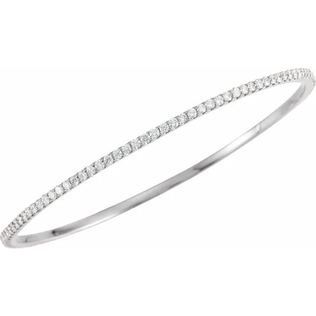 Natural Diamond Bracelet 3 CTW 14k White Gold