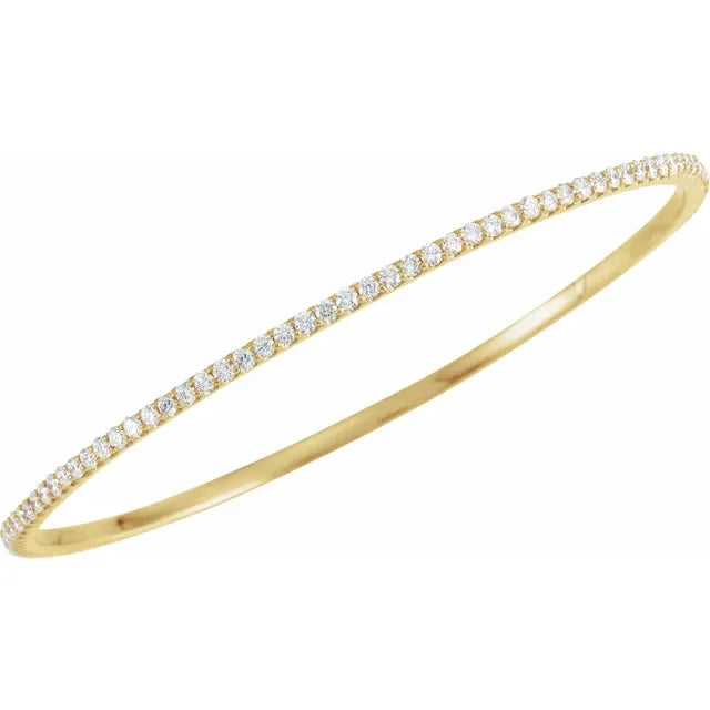 Natural Diamond Bracelet 1 CTW 14k Yellow Gold