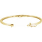 Diamond bangle Bracelet 14k Yellow Gold open