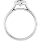 1 CT Bezel Set Oval Shape Diamond Solitaire Engagement Ring for Women Set in white gold or platinum showing under gallery 