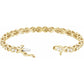 14K Yellow Gold 2 3/8 CTW Diamond Bracelet open