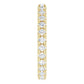 3/4 CTW French Set Diamond Eternity Band 14K Yellow Gold side Picture 