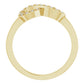 side picture of Infinity-Inspired Natural Diamond Ring 14K Yellow