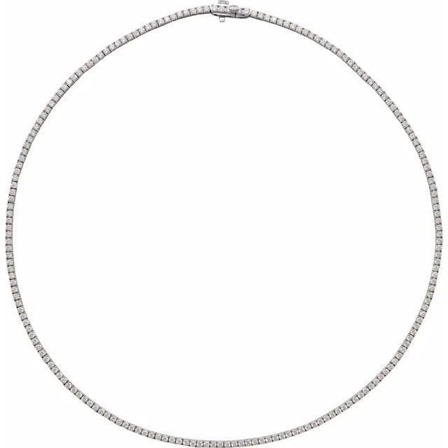 Diamond Necklace on White Gold