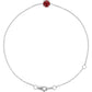 Ruby bracelet for women 14k White Gold