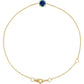 Sapphire Bracelet for women 14K Yellow gold