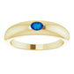 blue sapphire ring 14K Yellow gold