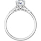 1 + CTW Round Natural Diamond Engagement Ring