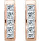 14K rose Gold Diamond hoop earrings for women Details