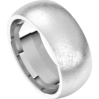 men silver ring, men ring ice finish grey background 2