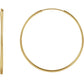 14k Gold Hoop Earrings yellow gold 30 MM