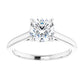 Infinity Inspired 1 Carat Round Solitaire Diamond Engagement Ring Platinum 