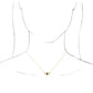 Evil women wearing Eye blue sapphire necklace 14k Yellow gold