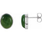 Natural Nephrite Jade Earrings