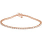 Diamond Tennis Bracelet 3 CTW 14k rose gold