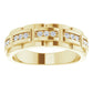 Men Ring 1/4 CTW Diamond on yellow gold font picture