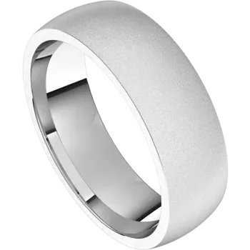 Men Platinum band Matte Finish 6 MM