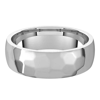 men platinum ring rock finish straight pic