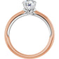 Solitaire Diamond engagement ring Rose/White Gold